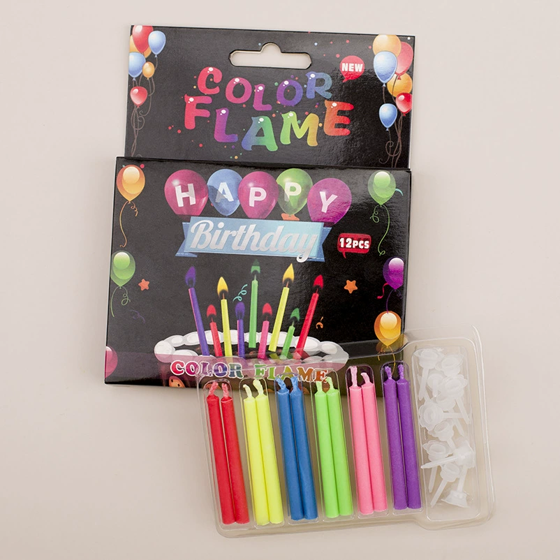 Wholesale INS Creative Lottery Candle Colorful Flame Birthday Candle Candy Candle Stock Candle