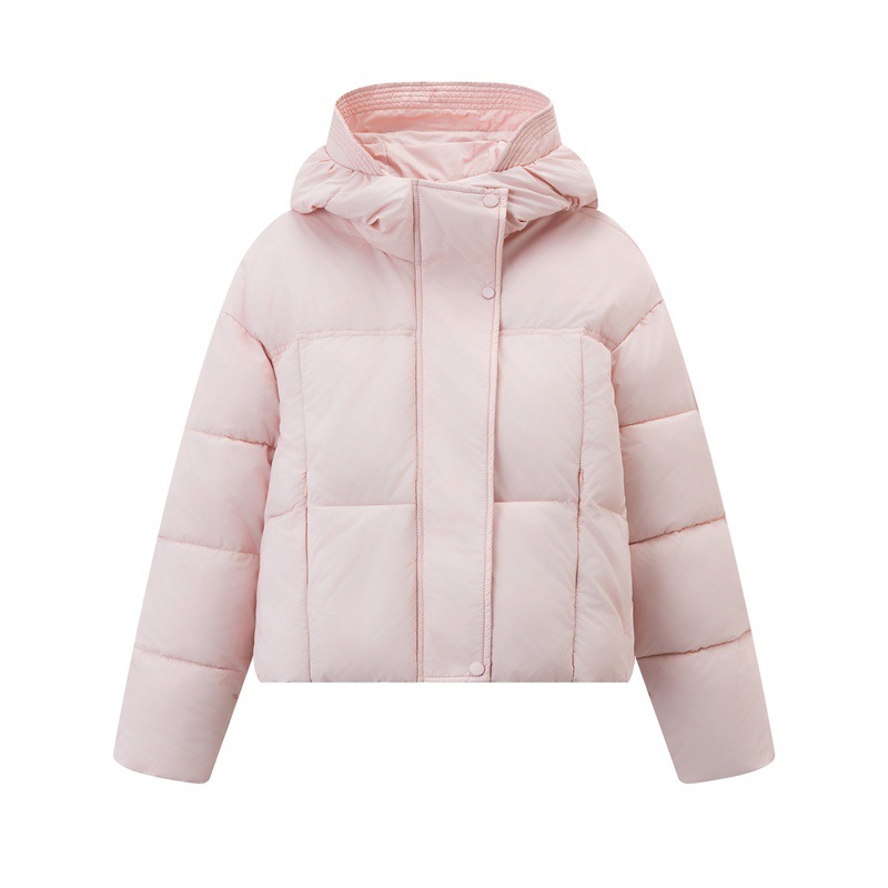 2025 invierno nuevo algodón casual chaqueta de algodón pequeño suelto mujer corto engrosado chaqueta cálida con capuz image 6