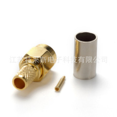 50-3 SMA-C-J-3 sma jack (内螺内針標準smaオス) はrg58に接続できます。