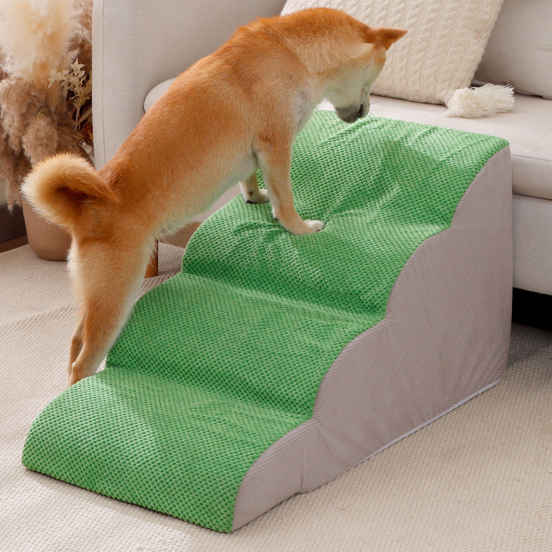 Escaleras para mascotas personalizables, pendientes para perros, escaleras antideslizantes, sofá de cama, escaleras, escalones extraíbles y lavables, suministros para mascotas