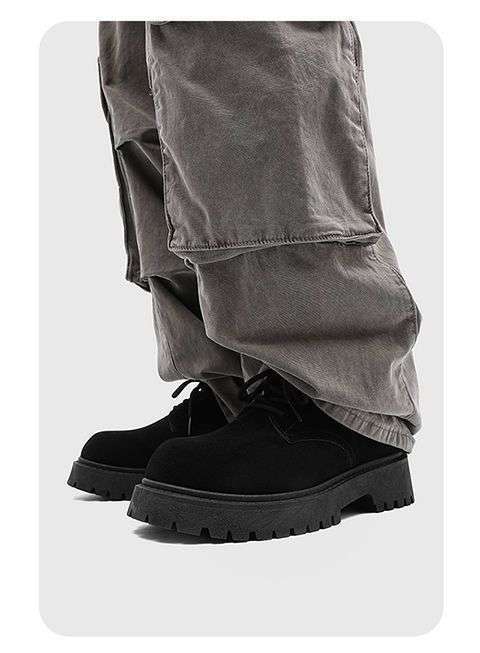 ShoeVault 2025 Neue Derby Spring Low-Top Martin Herren Retro Work Dicke Sohle Höhersteigende Atmungsaktive Wildlederschuhe_voghion.com