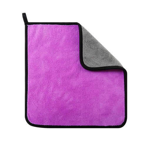 Car Wash Microfiber Quick-Dry Dual-Sided Cleaning Towel Water Absorbent Thick Car Wash Towel Coral Fiber Wholesale