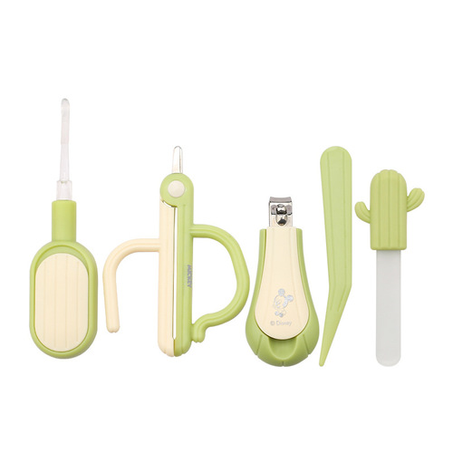 Disney Baby Nail Care Set Baby Nail Scissors Baby Anti-Slip Nail Clippers 5-Piece Set