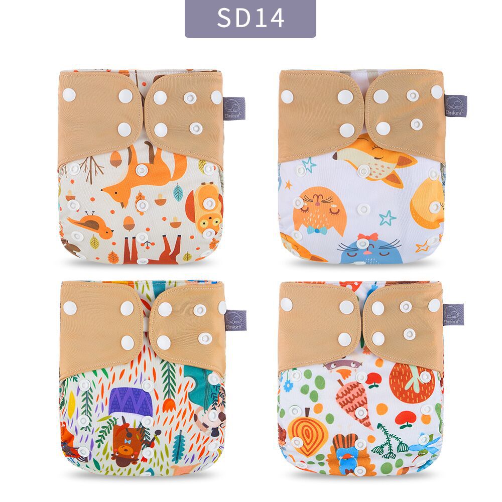 Pantalones de pañales para bebés Pañal de tela ajustable lavable impermeable transpirable a prueba de orina Pantalones de entrenamiento de pañales a prueba de fugas portátiles