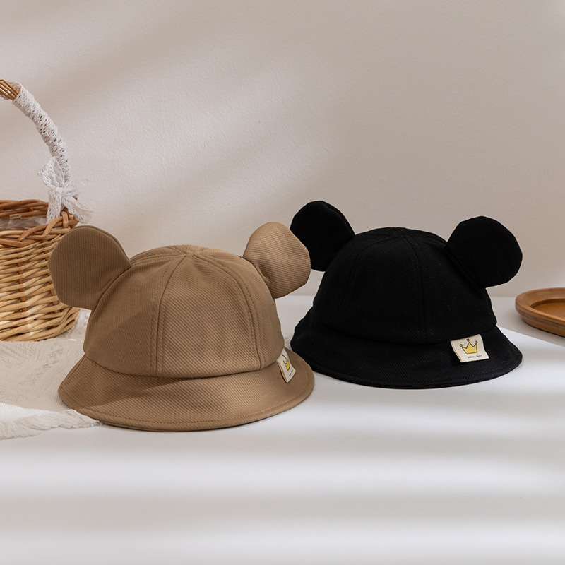 Children Unisex Cute Simple Style Bear Bucket Hat display picture 2