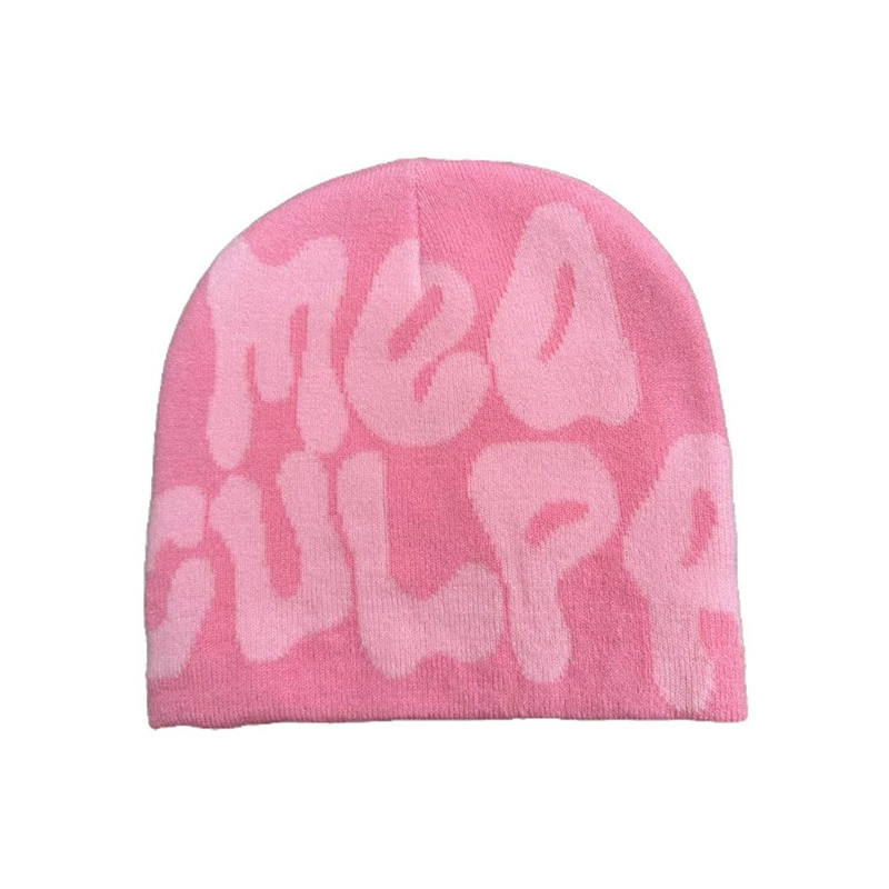 knitted winter beanie, woolen hip-hop style, unisex warm hat, multiple color patterns