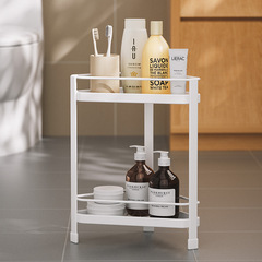 Cross-border exclusive bathroom shelf without drilling, floor-standing three-legged rack storage shelf corner clip gap toilet shelf