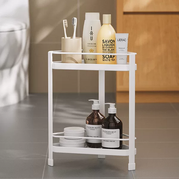 Cross-border Bathroom Storage Rack Non-perforated Floor-mounted Tripod Storage Rack Toilet Rack