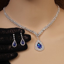 厂家推荐韩式时尚简约水滴项链新娘饰品配饰婚纱礼服项饰结婚用品