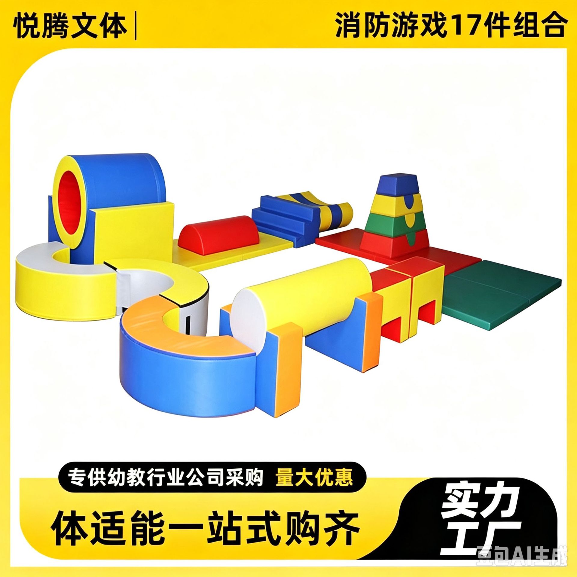 Early childhood education gymnastics, soft balance beam, sensory integration training equipment for children, and children's physical fitness equipment