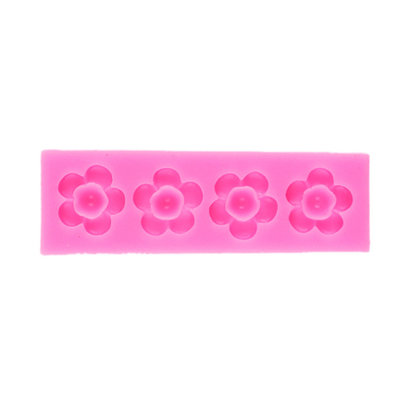 Mini girasol pequeña flor serie pastel molde de silicona pastel de chocolate fondant decoración molde de silicona