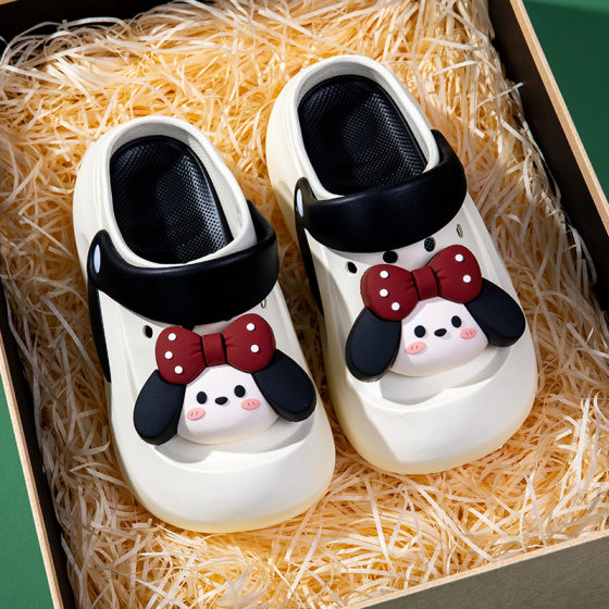 Summer Thick-soled Height-increasing Sports Hole Shoes for Stomping on Shoes Women's Non-slip Outer Wear Sandals for Seaside Beach Slippers