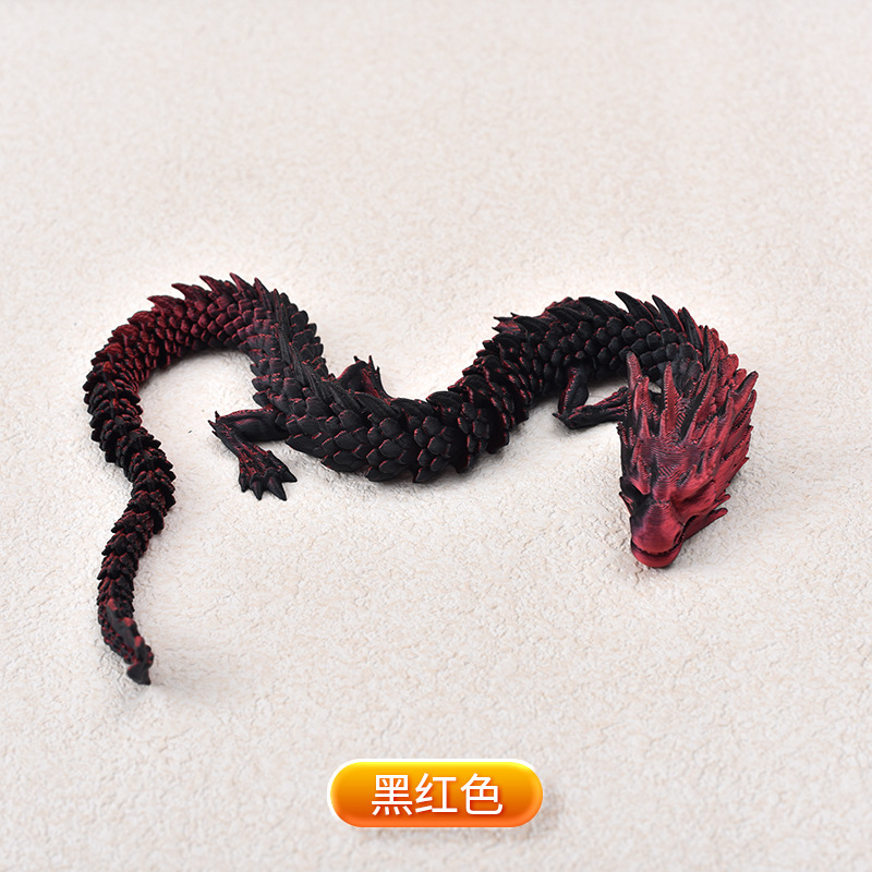 Ventas transfronterizas de juguetes impresos en 3D, adornos de dragón, animación de animales, moda de juego