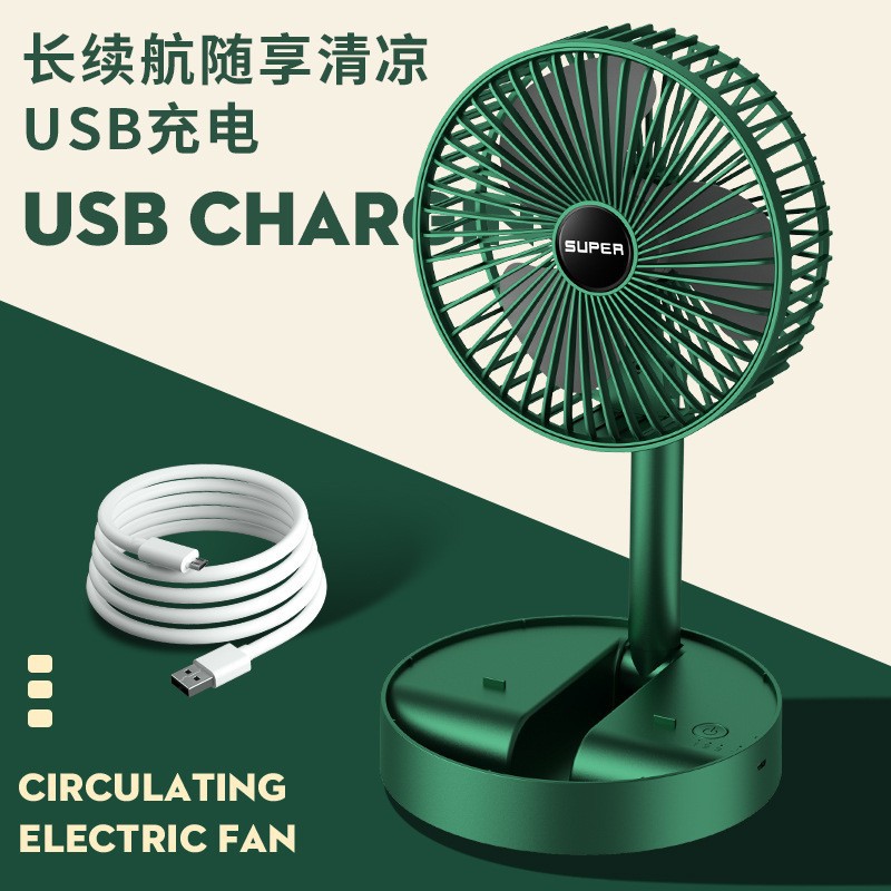 Folding table small adjustable handheld air fan for students