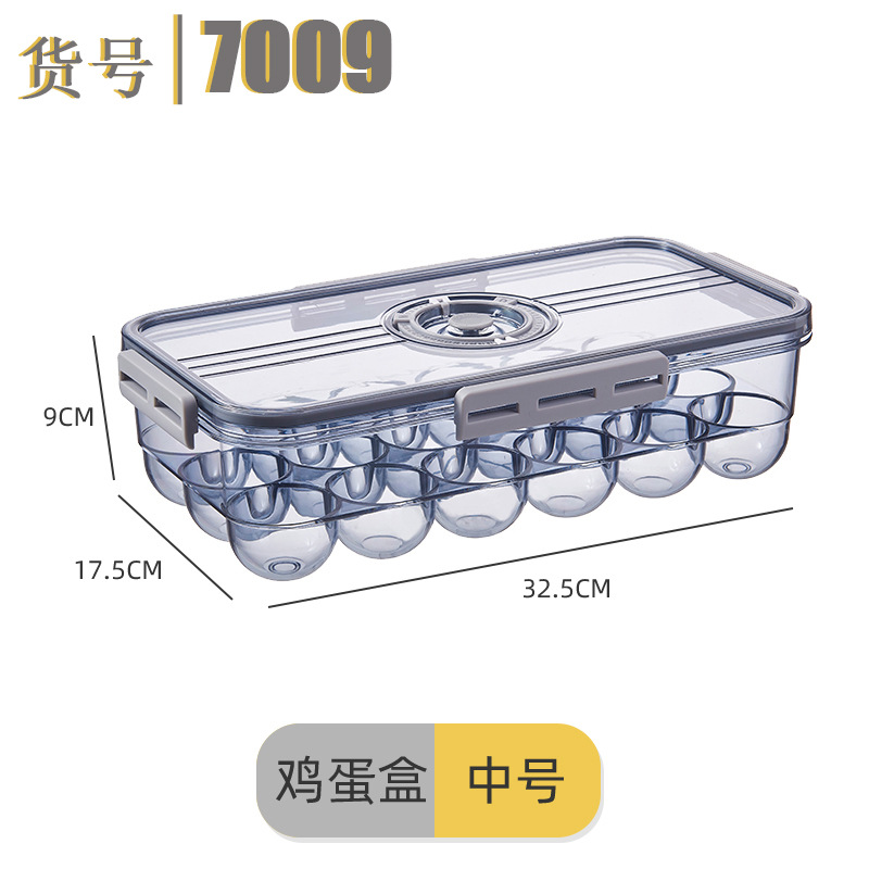 Refrigerador caja de almacenamiento de plástico PET transparente espesado congelado drenaje crisper para refrigerador