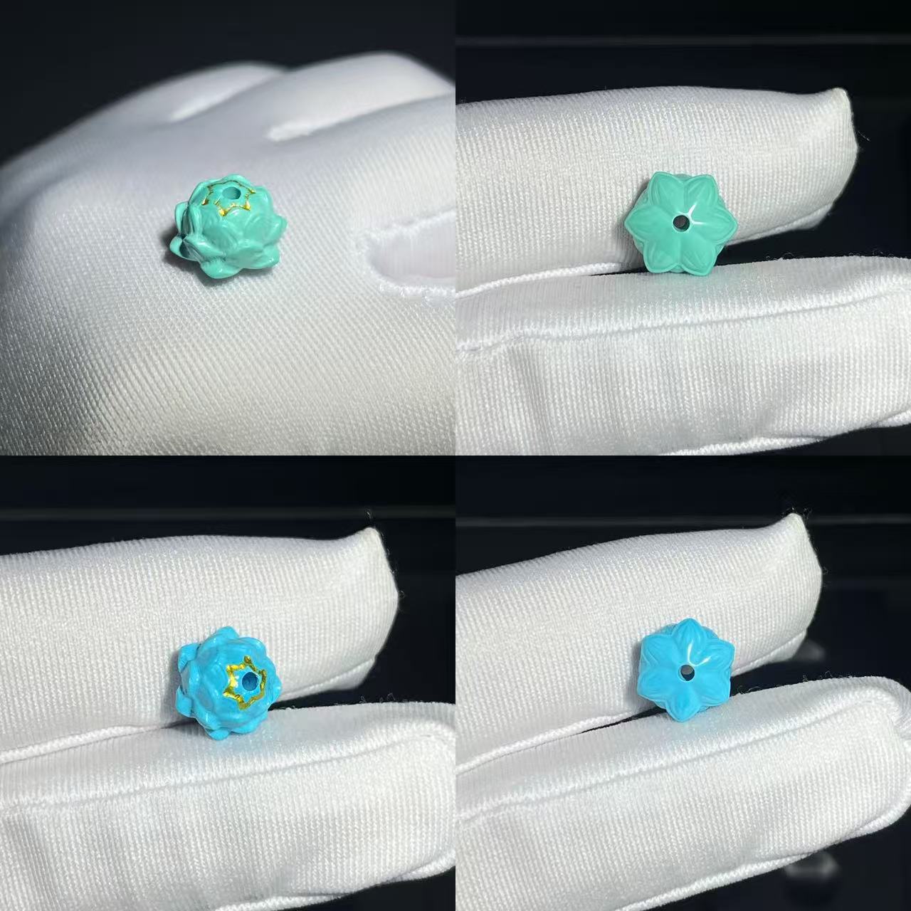 Magnesite Small Flower Accessories DIY Crafts Turquoise Accessories Bracelet Spacer Beads Braided Rope Pendant Creative Accessories