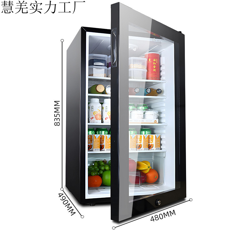 Food Sample Retention Cabinet Kindergarten School Restaurant Sample Retention Small Refrigerator Tea Beverage Small Refrigerated Display Cabinet with Lock