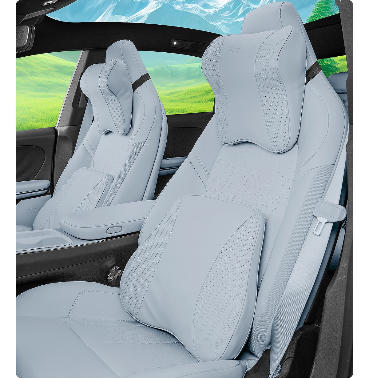 Suitable for 24 Models of Nio Et5T/Et5Et7 Headrest and Waist Cushion Es6Ec6Es8 Neck Pillow Car Interior Decoration Supplies