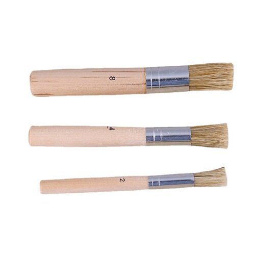 Cross-border hollow template brushes, 3 painting tools, oil painting, acrylic watercolor brush, non-shedding children's brush set