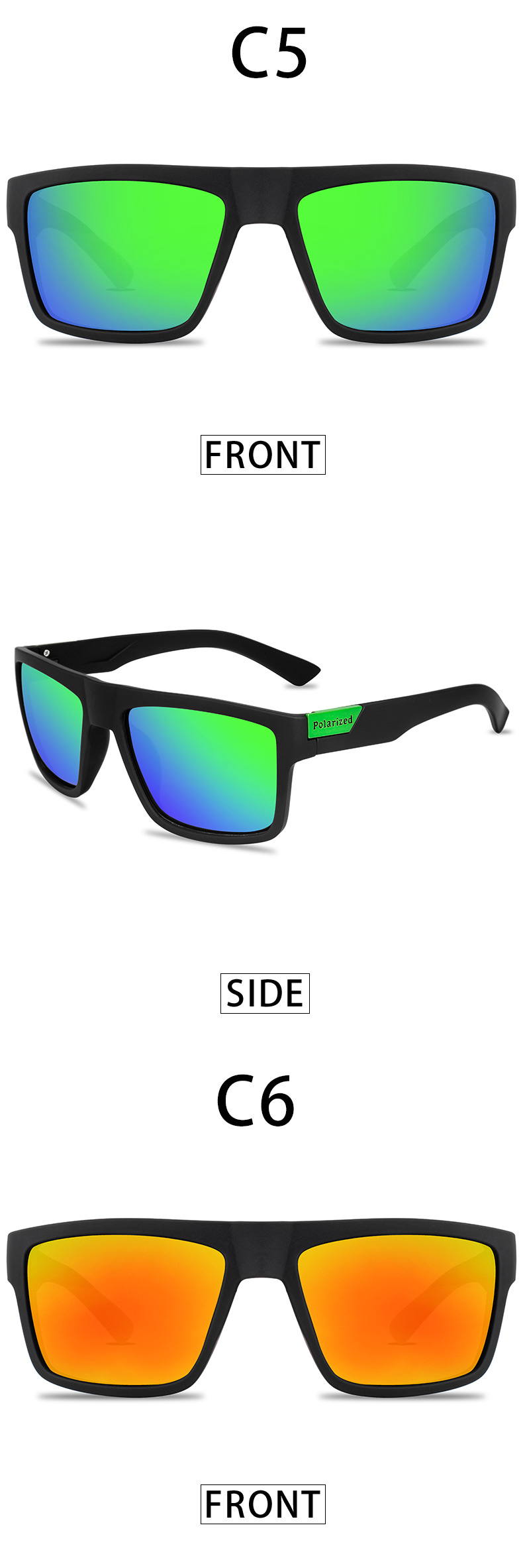 Polarized Night Vision Sports Sunglasses