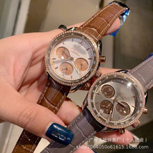 欧家超霸六针多功能女士腕表瑞士石英镶钻防水女款手表厂家直销