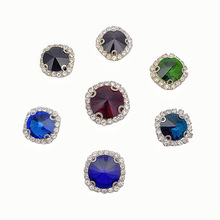 工厂批发圆形卫星抓钻水钻饰品配件 手机壳DIY爪链配饰小批量定制