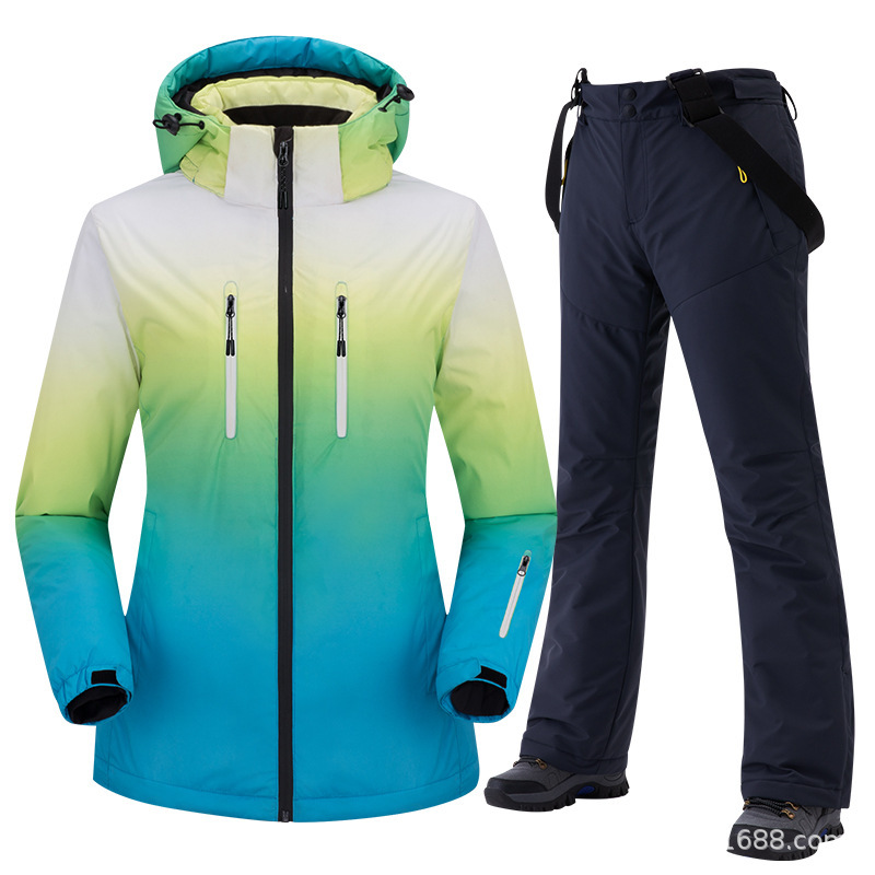 Winter Ski Suit Men's and Women's suit Ski Jacket Windproof Waterproof Thickened Warm Single and Double Boards Ski Equipment