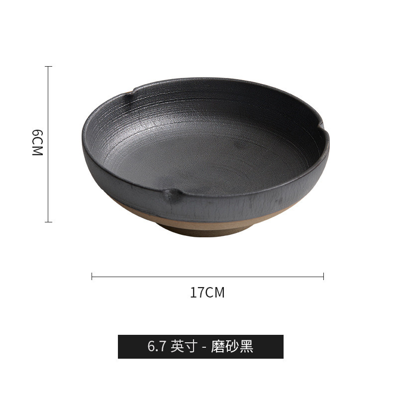 Plato de comida de montaña y río Plato de platos domésticos Plato de platos fríos de cerámica de alta calidad Plato profundo japonés Plato de sopa de comida occidental para el hogar