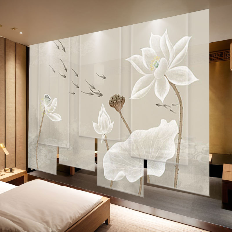 ✅ New Chinese-Style Curtains, Roller Blinds, Decorative Curtains, Room and Living Room Partition Curtains, Hanging Curtains, Door Curtains, Office Screens