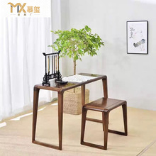 实木中式榆木桌凳共鸣古琴国学书法现代禅意简约仿古书桌古筝桌子