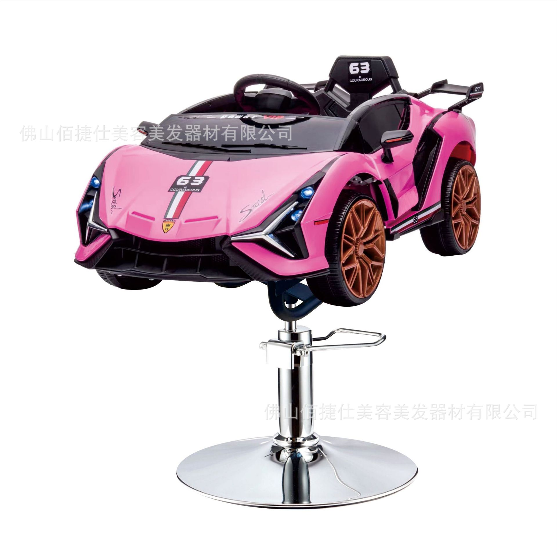 Asiento eléctrico de barbero infantil silla de barbero de automóvil elevación silla giratoria música barbero de automóvil para niños silla de corte de pelo para niños
