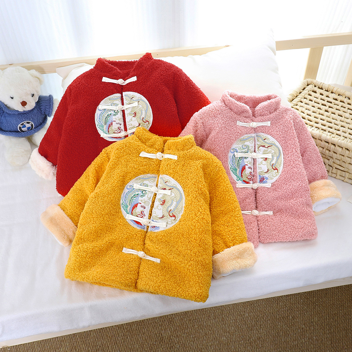 儿童秋冬新款棉袄外套夹棉内胆保暖男童女童加绒加厚宝宝棉衣