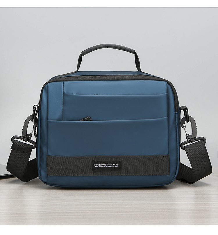 New horizontal multi-functional nylon bag for men, sporty and casual small bag, single-shoulder crossbody handbag, men's cross-border bag undefined