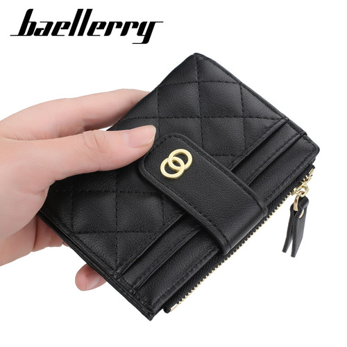 baellerry new wallet women's short Korean version multi-card slot embroidered coin purse fashionable small card holder wholesale