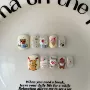手绘手工美甲可爱猫眼