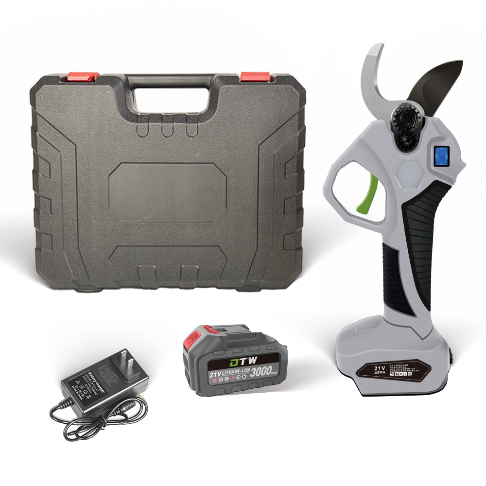 Tijeras de podar eléctricas sin escobillas tijeras de jardín de árboles frutales de litio eléctricas se centran en las ramas de frutas directas de fábrica al por mayor