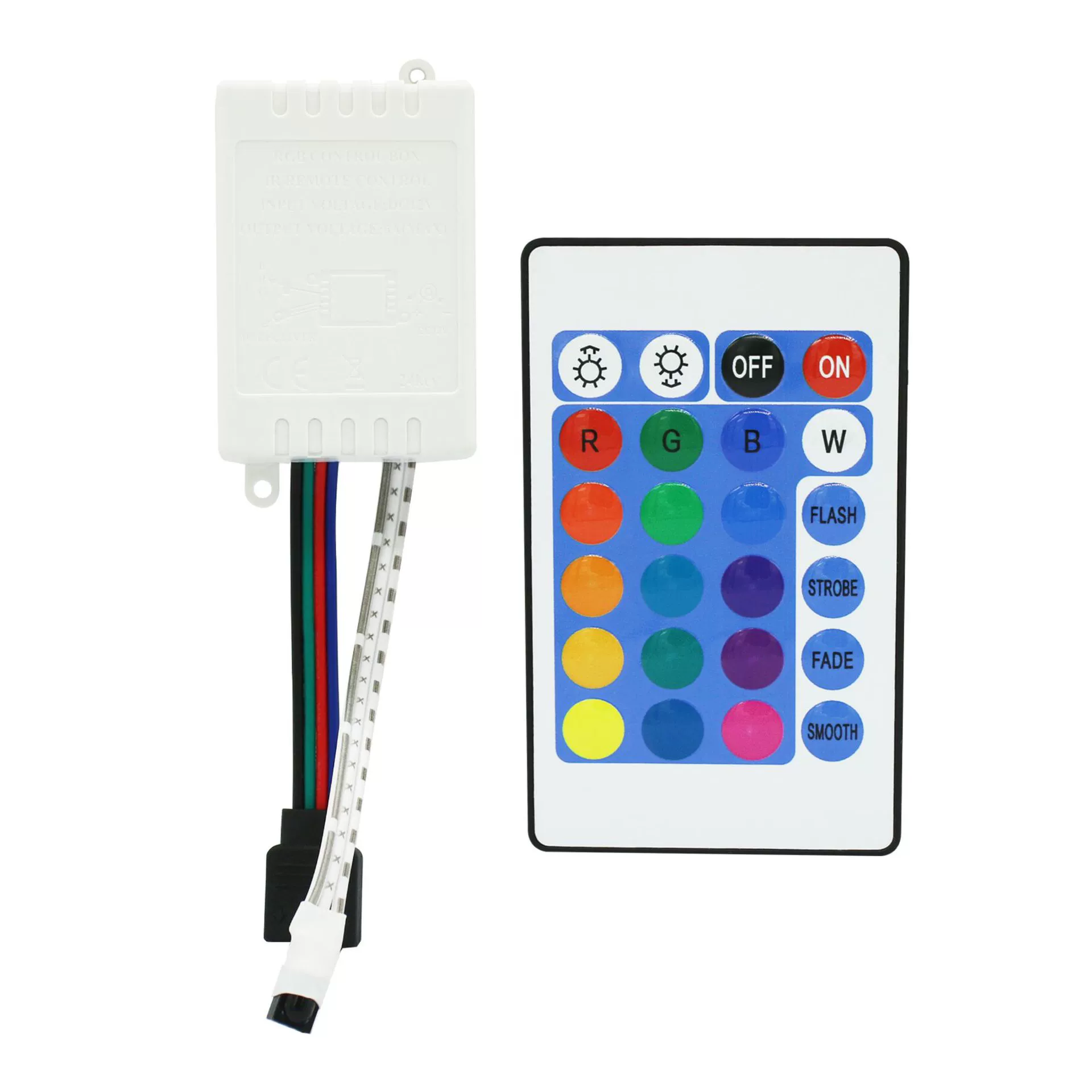 LED controller, light strip, remote control, 24 keys, 24 keys