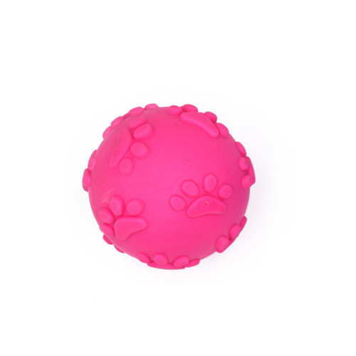 Footprint sound ball pet toy chewing tpr teeth grinding resistant interactive dog toy training fun bite stick wholesale