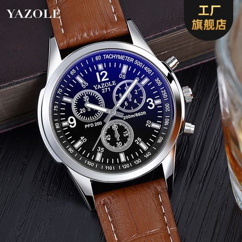 YAZOLE271 watch student male foreign trade watch men's waterproof belt quartz men's watch watch watch