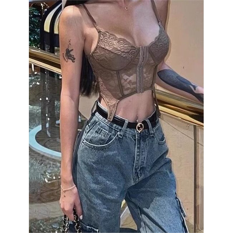 Sexy Suspender Fishbone Bra for Women 2023 New Sexy Inner Top Short Vest Lace Intimates Outer Wear Sexy Suspender Fishbone Bra for Women 2023 New Sexy Inner Top Short Vest Lace Intimates Outer Wear