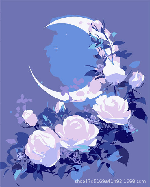 Pintura al óleo digital DIY pintura al óleo hecha a mano para colorear lona núcleo de pintura acrílica serie de estilo explosivo al por mayor y al por menor