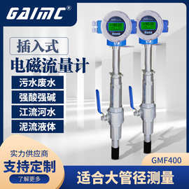 厂家供应安装简便插入式液体流量计 大管道用插入式电磁流量计