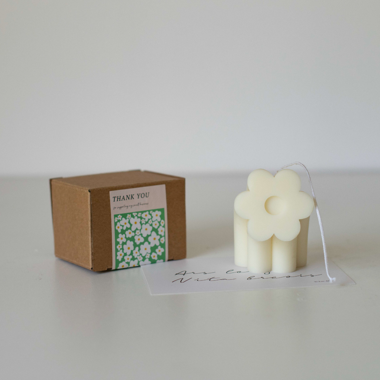 Nordic avanzada ins estilo Corea del Sur original geométrica decoración hecha a mano de la vela blanca lechosa vacaciones aromaterapia regalo