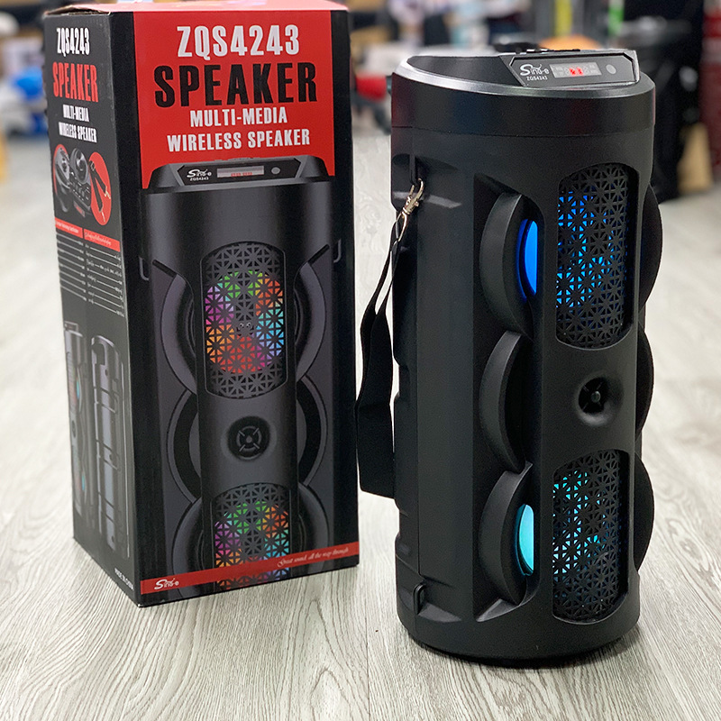 小型デュアル 4inch Bluetooth サブウーファーオーディオデュアルスピーカーカード家庭用ポータブル屋外パフォーマンススクエアダンススピーカー|undefined