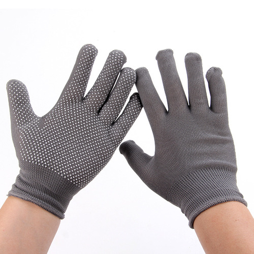 Labor protection gloves nylon non-slip gloves driver driving and handling dispensing thin 13-pin dispensing work gloves for men and women