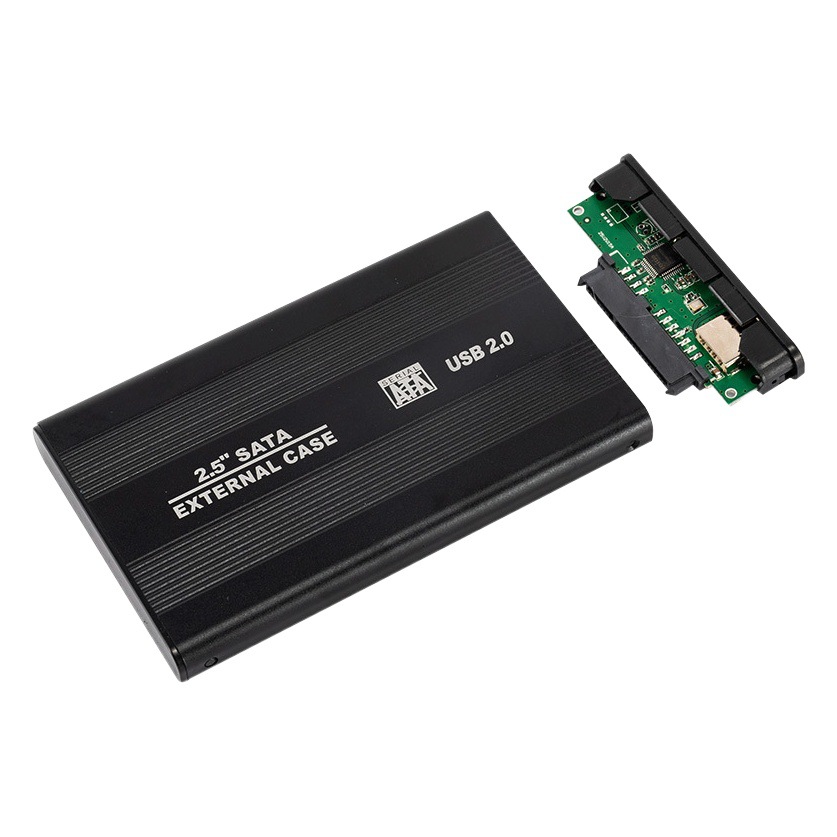 2.5-inch USB 2,0 A las ventas directas de la fábrica móvil de la caja del disco duro de la cáscara de la aleación de aluminio de SATA simples y convenientes