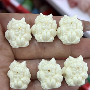 New Ivory Fruit Nine-tailed Fox DIY Wen Play Buddha Bead Jewelry Accessories Accessories Bead Handmade Woven Bracelet