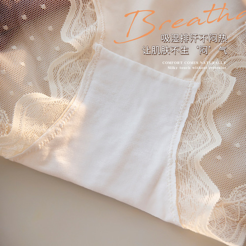 Beautiful house underwear for women, seamless lace, Japanese girl briefs, large size, sexy girls, pure desire, breathable