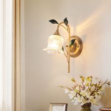 美式壁灯现代简约欧式led客厅背景墙灯法式田园复古卧室床头灯具