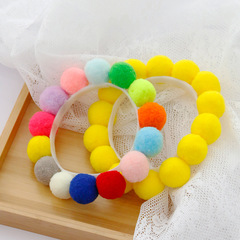 貓咪彩色球項圈狗狗毛球項圈鏈柴犬柯基脖圈網紅寵物拍照生日飾品